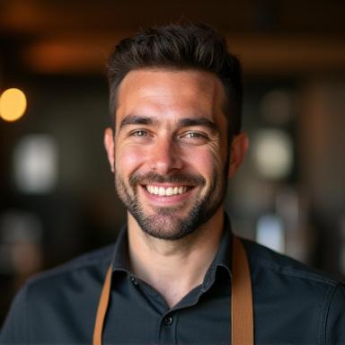 Balog Péter, az Üveg Asztal vezető baristája